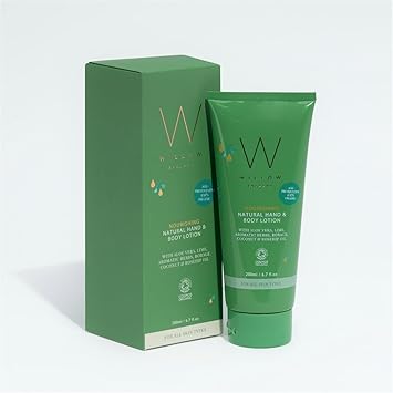 Willow Natural Aloe Vera Aromatic Herb Body Lotion Hydrating Moisturiser with Coconut Borage Rosehip Vitamin E for Sensitive Skin AntiAgeing Lime Lavender Scent NonGreasy Face Body Use - Image 3