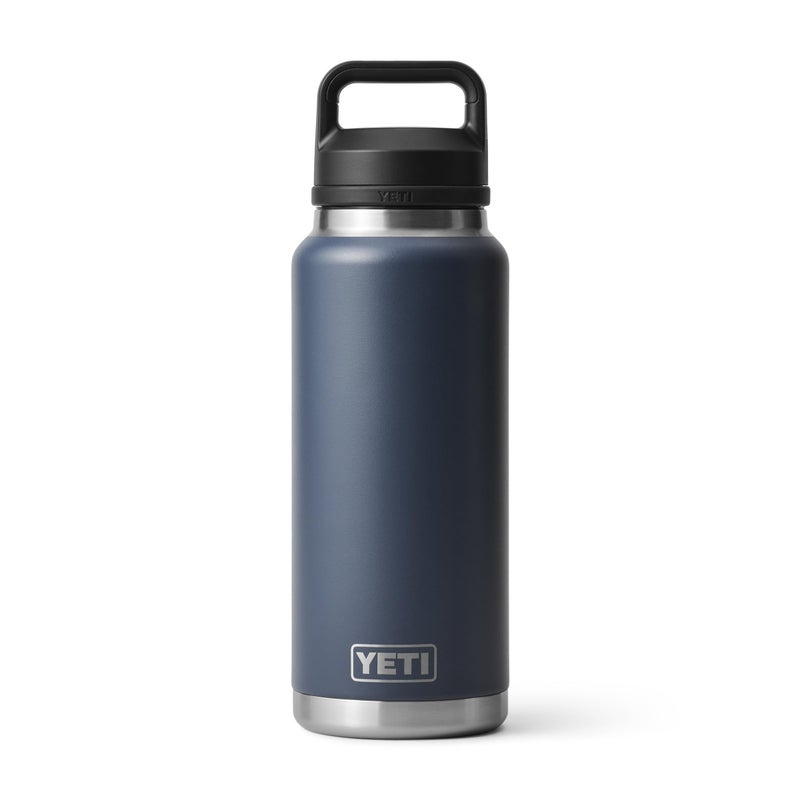 YETI Rambler 36 oz Bottle, Vacuum Insulated, Stainless Steel with Chug Cap, Navy - Image 1
