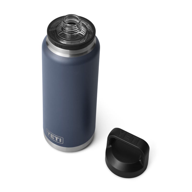 YETI Rambler 36 oz Bottle, Vacuum Insulated, Stainless Steel with Chug Cap, Navy - Image 3