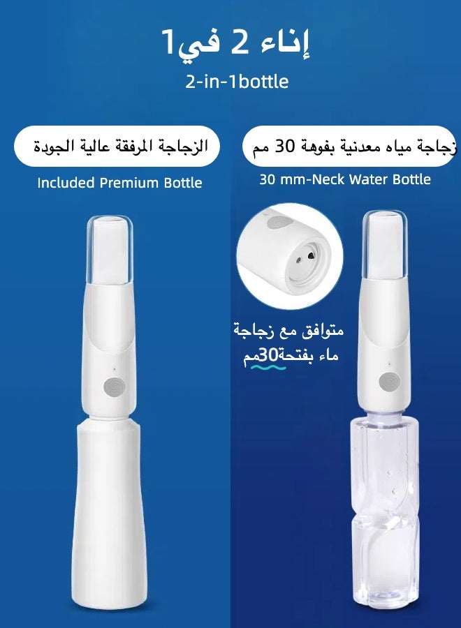 Portable Electric Travel Bidet, Rechargeable Handheld Shattaf with 800mAh Battery, 3 Pressure Modes, IPX7 Waterproof, Compatible with Bottled Water, Travel Bag for Hygiene, Baby & Postpartum Care - Image 2
