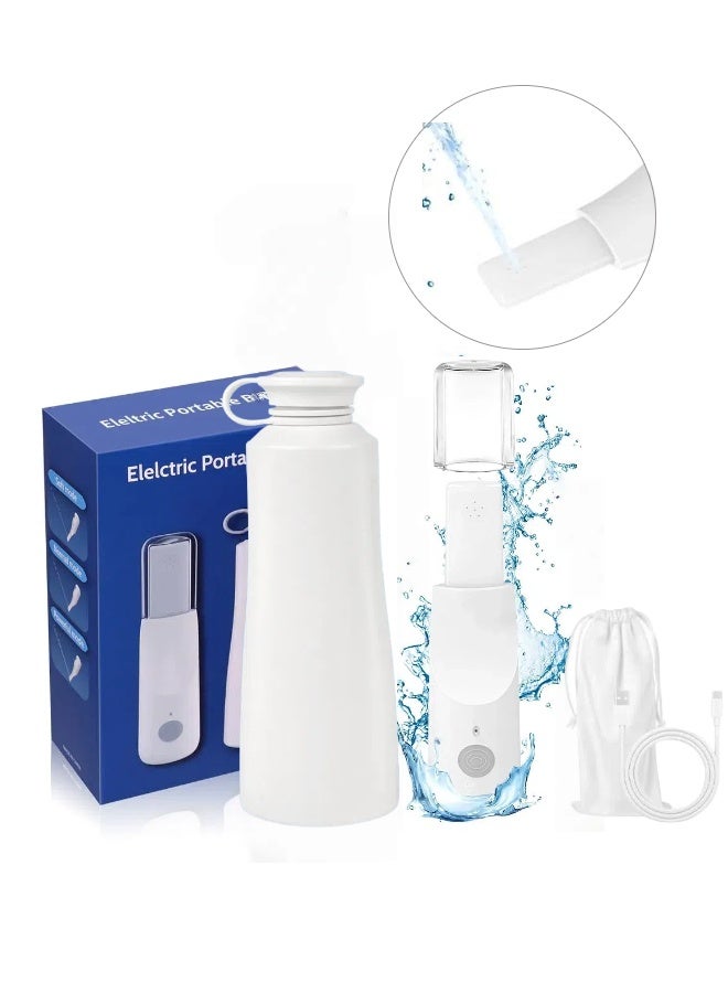 Portable Electric Travel Bidet, Rechargeable Handheld Shattaf with 800mAh Battery, 3 Pressure Modes, IPX7 Waterproof, Compatible with Bottled Water, Travel Bag for Hygiene, Baby & Postpartum Care - Image 1