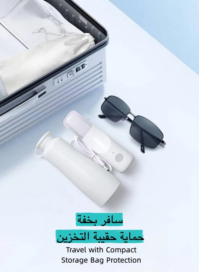 Portable Electric Travel Bidet, Rechargeable Handheld Shattaf with 800mAh Battery, 3 Pressure Modes, IPX7 Waterproof, Compatible with Bottled Water, Travel Bag for Hygiene, Baby & Postpartum Care - Image 5