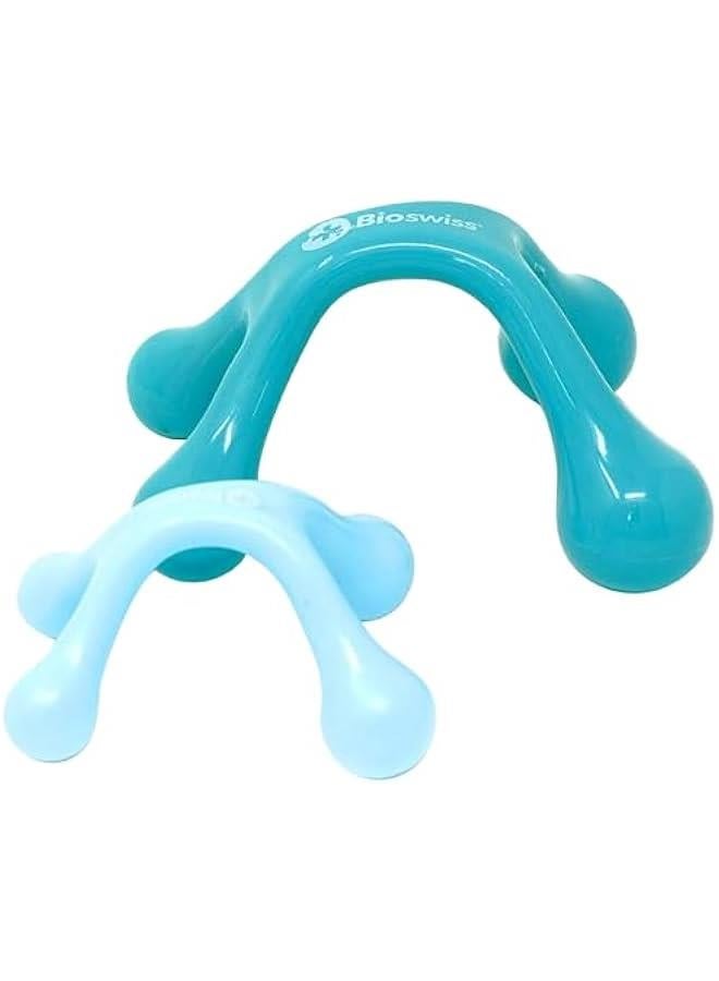 Arabest 2-Pack Full Body Massager, 4 Legged Pressure Point Hand Held Massage Tool for Back and Neck Massaging, One Large One Small - Image 1