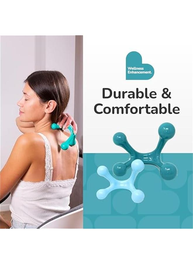 Arabest 2-Pack Full Body Massager, 4 Legged Pressure Point Hand Held Massage Tool for Back and Neck Massaging, One Large One Small - Image 5