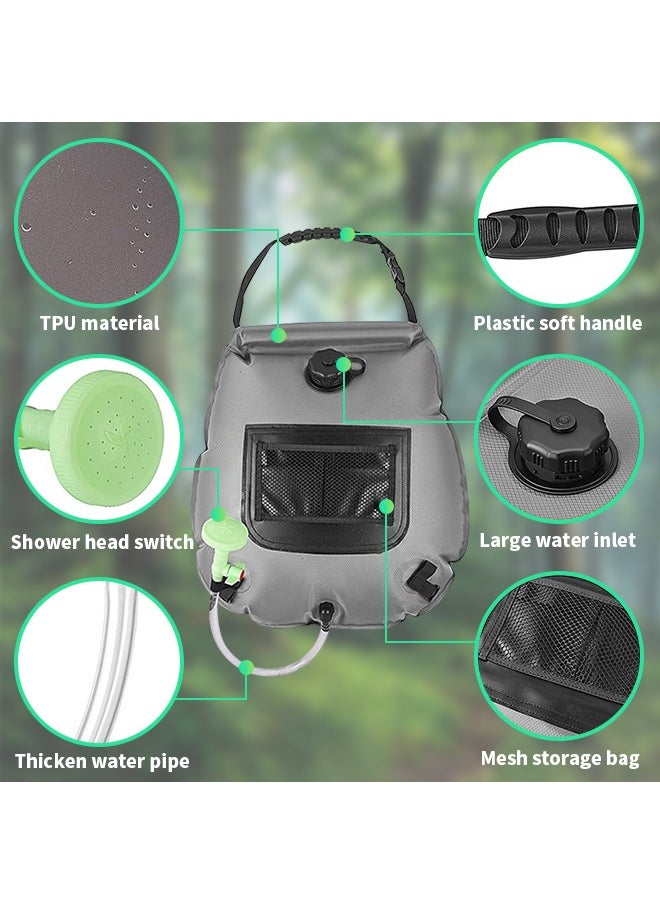 Generic - Solar Shower Bag, Portable Camping Shower Bag, Suitable for Outdoor Adventure, Camping and Travel - Image 1