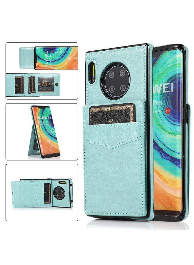 جرين تايجر جراب لهاتف Huawei Mate 30 Pro بلون سادة مصنوع من مادة PC + TPU مع حامل وفتحات للبطاقات - Image 1