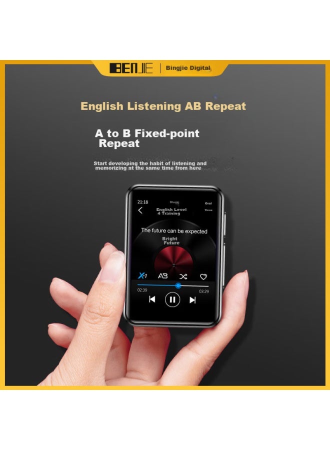 Benjie 2.5-inch Touchscreen Bluetooth Mp3 Player, 128gb English Listening Portable Player, Synchronized With Textbooks, Mp4 Student Version, For Primary, Middle And High School Students, Mp5 - Image 4