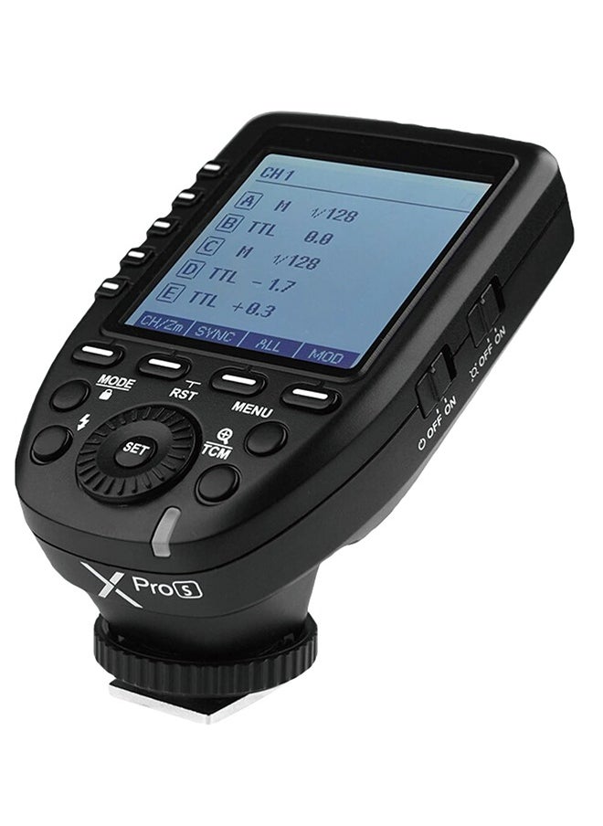 Godox - Godox XPro-S TTL 2.4G High-Speed Sync Wireless Flash Trigger Transmitter compatible for Sony Cameras, 1/8000s,11 Customizable Functions,16 Groups and 32 Channels,2.4G Wireless X System - Image 1