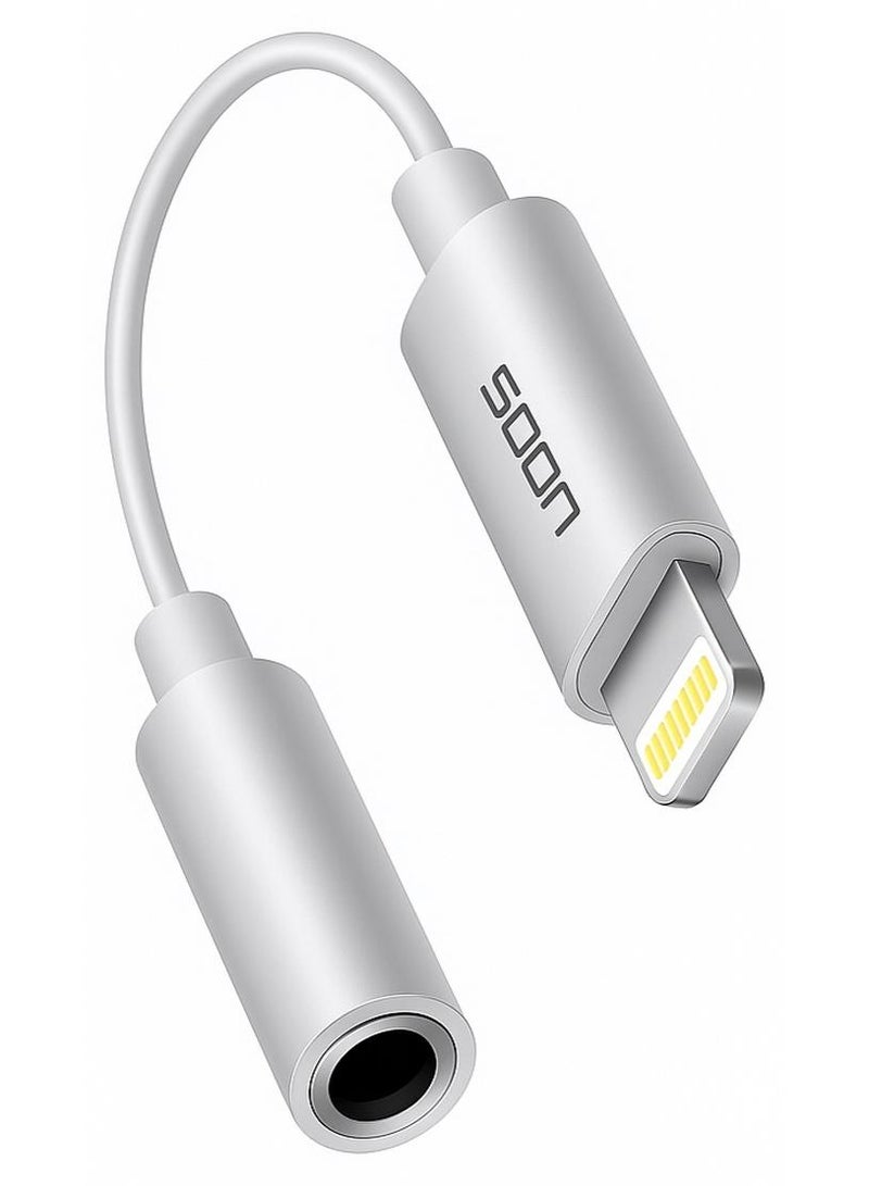 Lightning to 3.5mm AUX Adapter –  iOS Compatible – Enjoy Music with Ease - Image 1