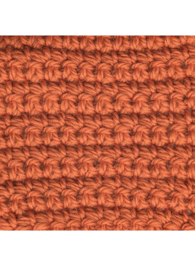 Patons Classic Wool Yarn, 3.5oz, Gauge 4 Medium, 100% Wool Pumpkin - For Crochet, Knitting & Crafting - Image 3