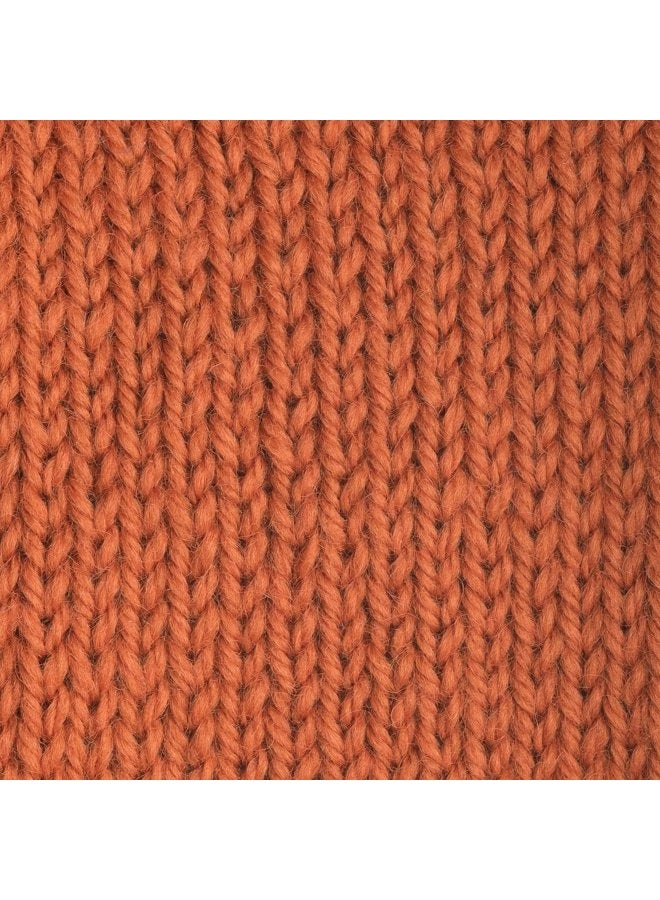 Patons Classic Wool Yarn, 3.5oz, Gauge 4 Medium, 100% Wool Pumpkin - For Crochet, Knitting & Crafting - Image 4