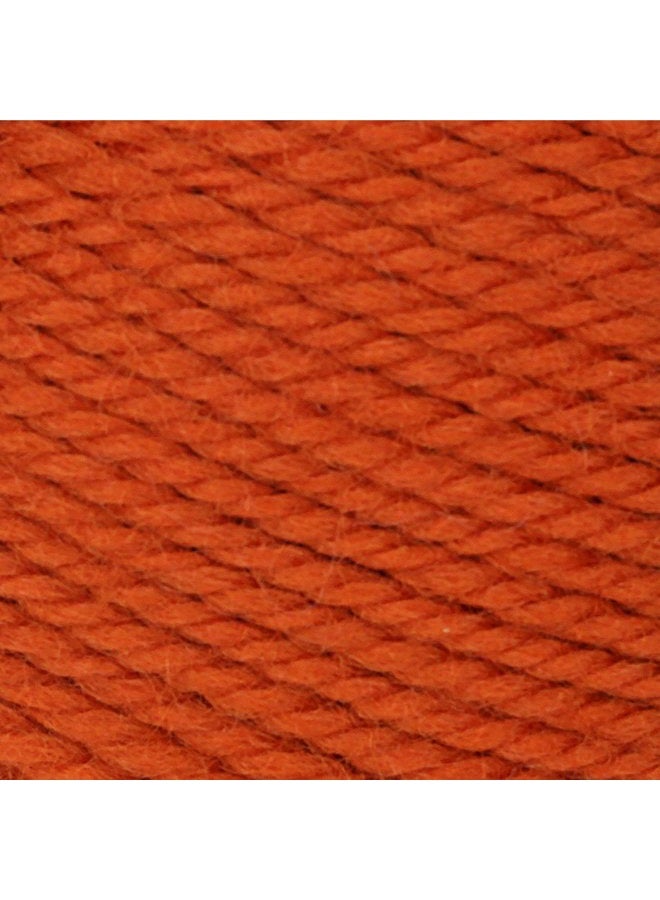 Patons Classic Wool Yarn, 3.5oz, Gauge 4 Medium, 100% Wool Pumpkin - For Crochet, Knitting & Crafting - Image 2