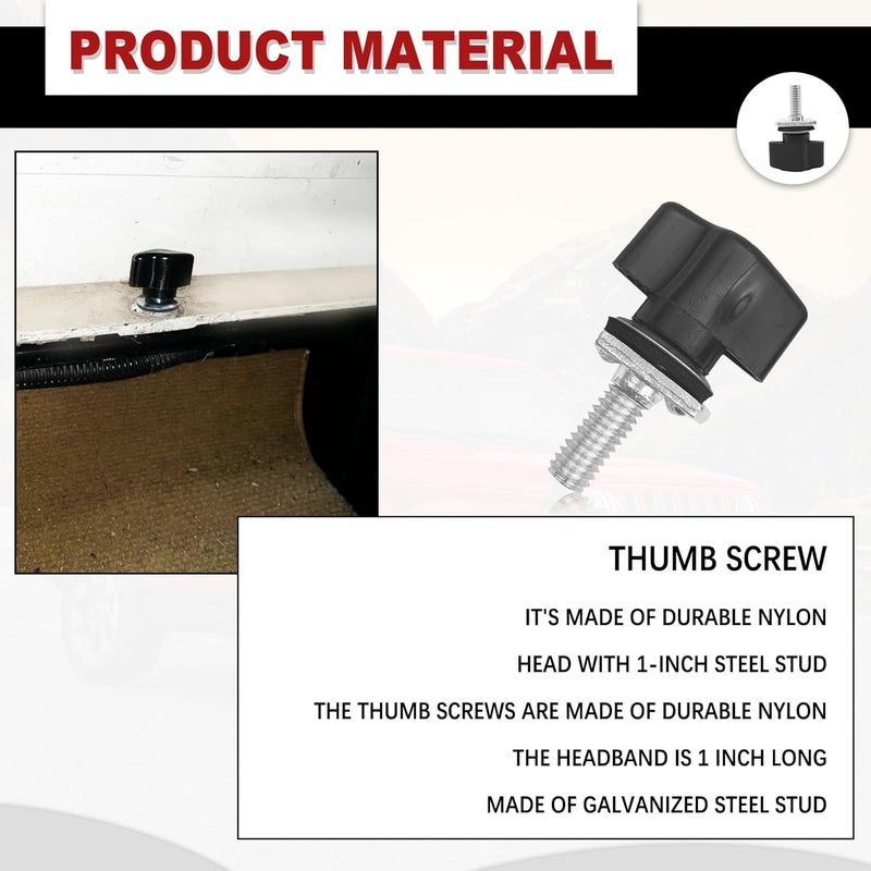 BSAMZO Thumb Screw Kit for Jeep Wrangler - Image 5