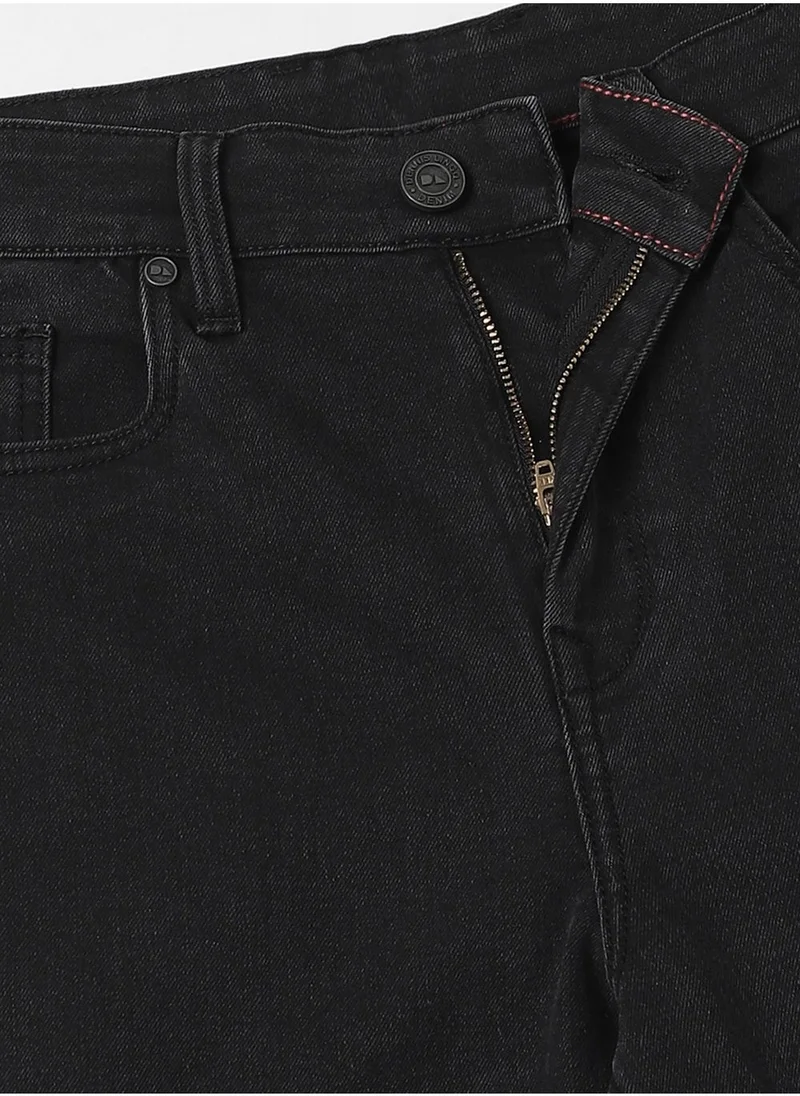 Dennis Lingo Black Denim Cargo Jeans for Men - Cargo Fit