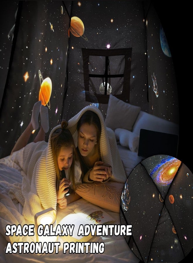 Sherilyn Twin Bed Toddler Canopy Tent, Kids Indoor Canopy Privacy Space Sleeping Playhouse Blackout Bunk Bed Tents Twin Size (Galaxy Tent) for Boys Girl Birthday, Christmas House Gift - Image 5