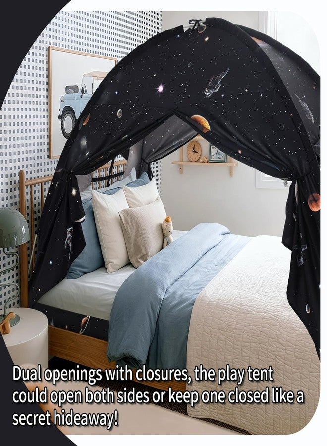 Sherilyn Twin Bed Toddler Canopy Tent, Kids Indoor Canopy Privacy Space Sleeping Playhouse Blackout Bunk Bed Tents Twin Size (Galaxy Tent) for Boys Girl Birthday, Christmas House Gift - Image 2