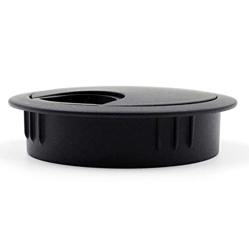 Jetland Desk Grommet for Wire Organizer - Flat Black, Fits 2" Hole, GBK53, 2-Pack - Image 3