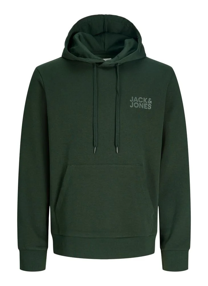 JACK & JONES  Casual Logo Zip Hoodie for Men | Best Price UAE