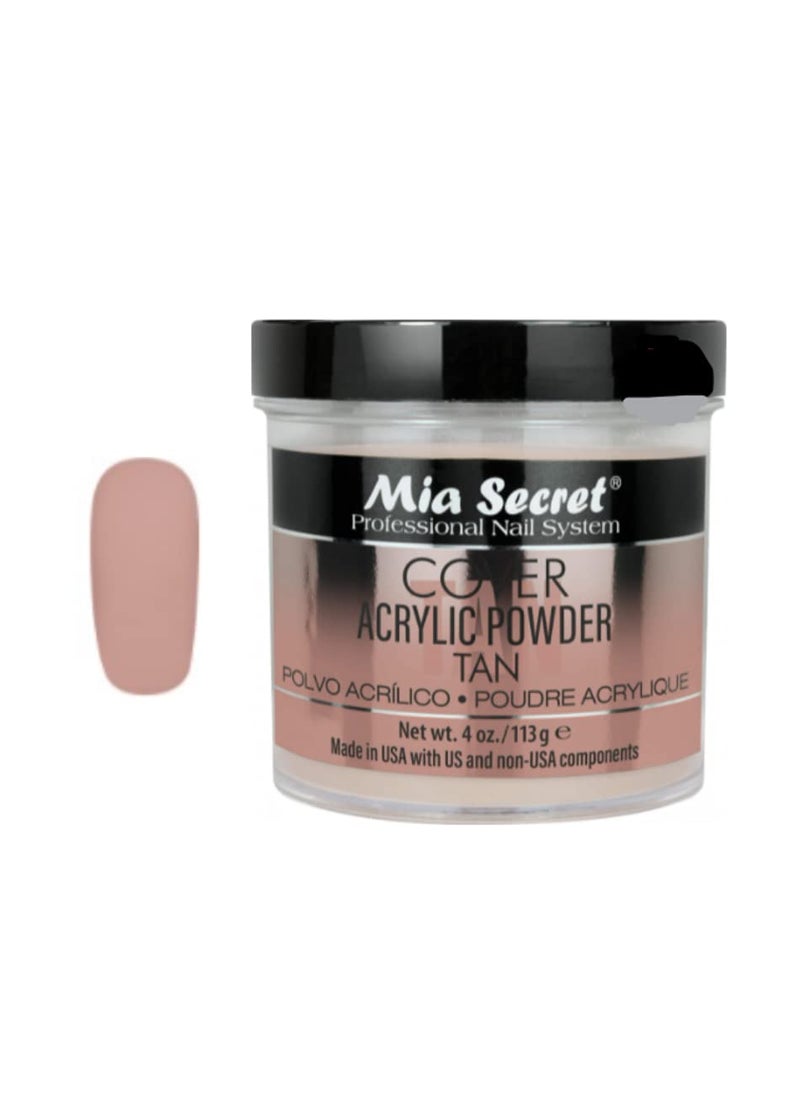 MIA SECRET Mia Secret Cover Tan Acrylic Powder MADE IN USA Multiple Sizes (4 oz) 