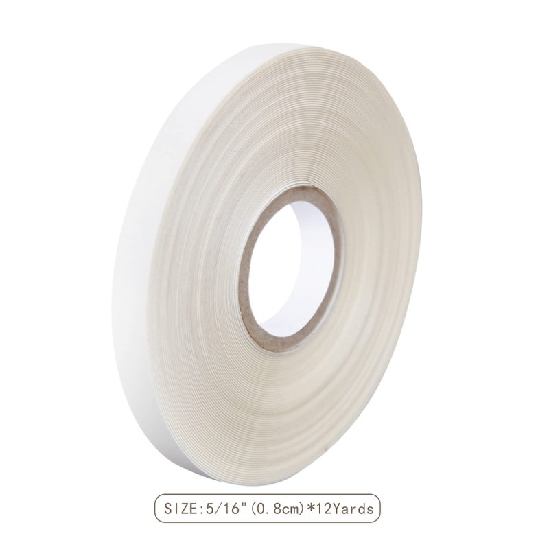 coloryoung 5/16"(0.8cm)*12 Yards Tape for Tape in Hair Extensions Double Sided Hair Extension Tapes for Hair Extension (White) - Image 2
