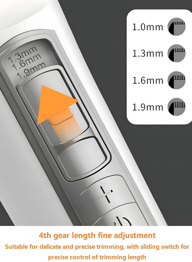 Pet Grooming Kit Low Noise Pet Hair Trimming Tool for Dog & Cat Professional Grooming Trimmer Electric Shaver with Replace Heads LCD Display - Image 5