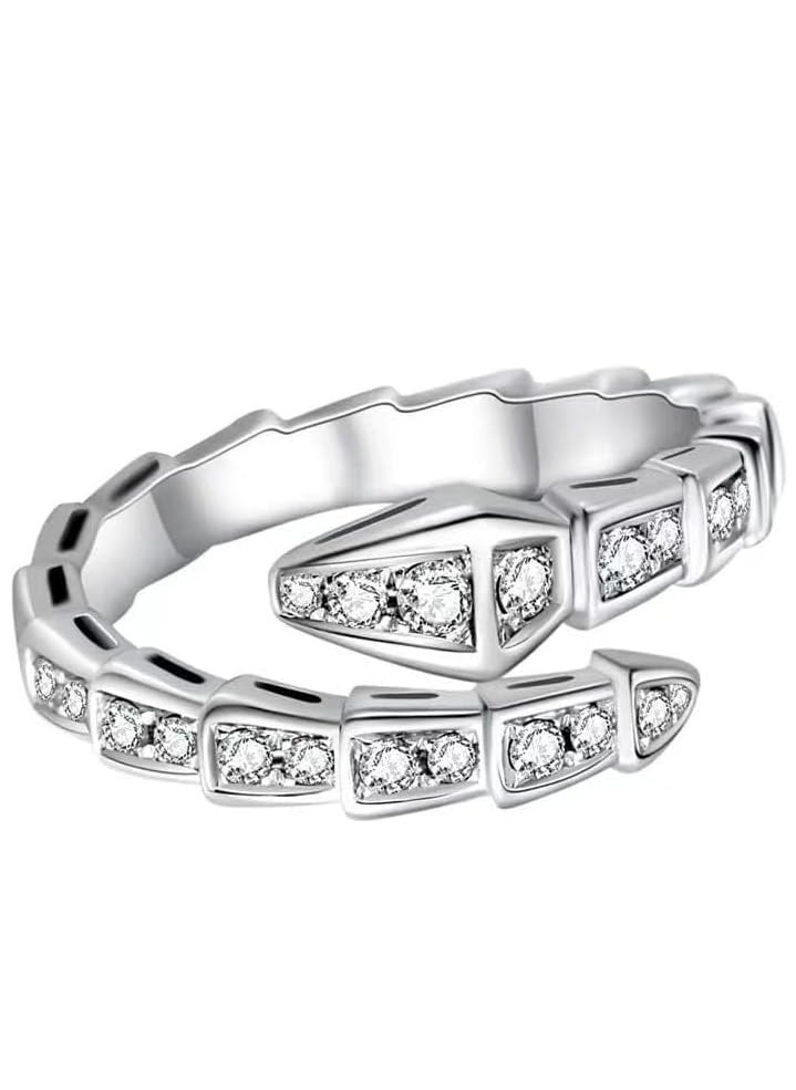 SYNSYB Ring Adjustable  Personality Ring Jewelry Adjustable Open Rings  Animal Finger Jewelry for Women Birthday Gift with Luxury Gift Box  - Image 1