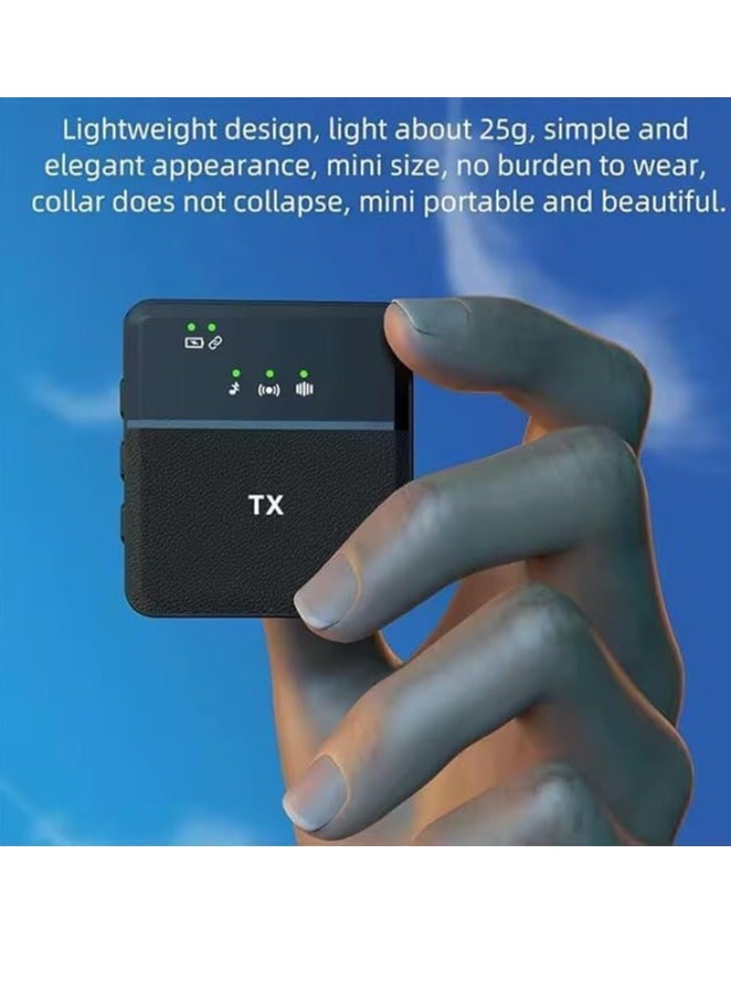 Tx - 3-in-1 Wireless Microphone for iPhone & Android – SX31 Dual Mini Lavalier Mic with 2.4G Wireless, Lightning/Type-C/3.5mm Support | Smart Noise Cancellation | 20m Range | 10H Battery Life | Plug & Play Mic for Vlogging, Recording, Live Streaming & Content Creation - Image 1