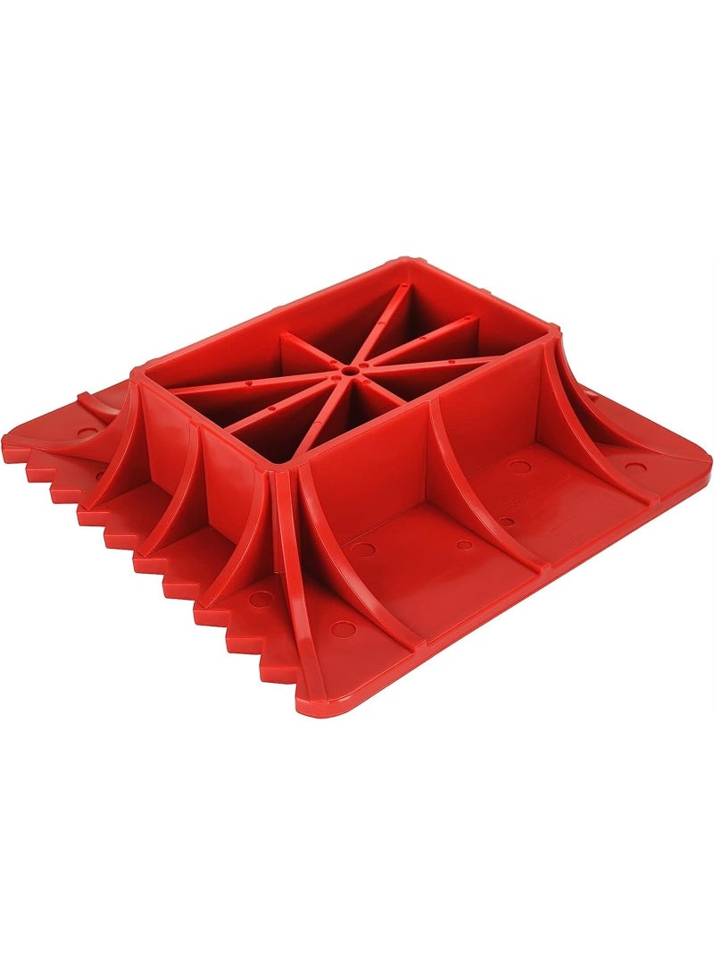 Generic Off-Road Base Compatible with Hi Lift Jack PP Pad to Alleviate Jack Hoisting Sinkage (Red) - Image 1