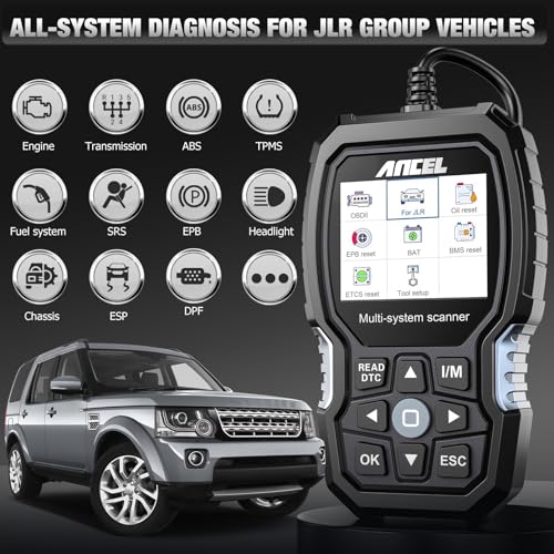 Ancel ANCEL LD700 All Systems Diagnostic Scan Tool fit for Land Rover Jaguar, Full Functions OBD2 Scanner with Car Battery Registration, Oil Reset, Check Engine, ABS, Airbag, OBDII Code Reader fit for JLR - Image 2