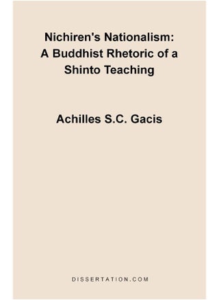 Nichiren's Nationalism: A Buddhist Rhetoric of a Shinto Teaching - pzsku/Z45DCD20F9B05D687C7ABZ/45/1747743085/169707a0-6d97-46d4-9072-81d36632544e