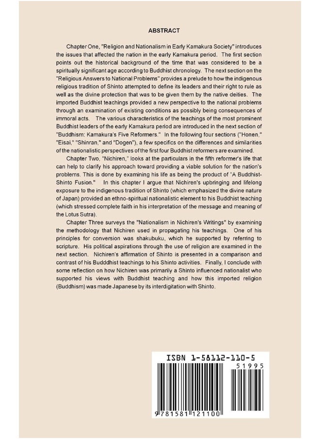 Nichiren's Nationalism: A Buddhist Rhetoric of a Shinto Teaching  - Image 2