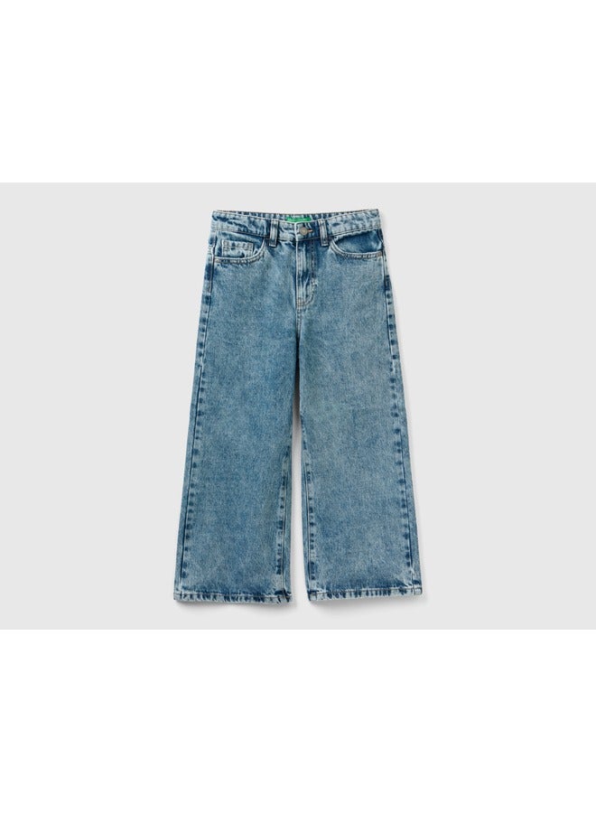 UNITED COLORS OF BENETTON Wide Fit High-Waisted Jeans - Image 1
