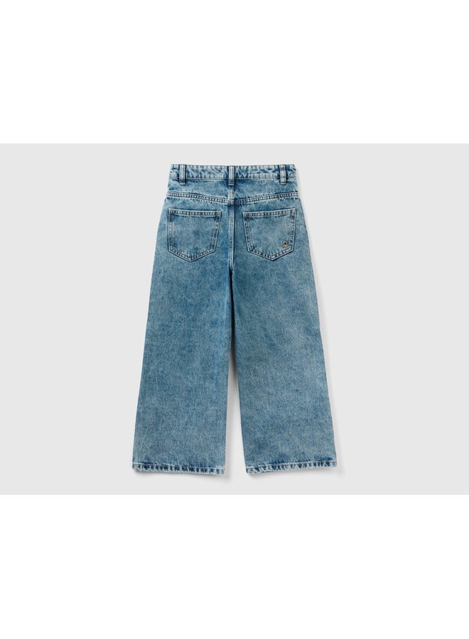 UNITED COLORS OF BENETTON Wide Fit High-Waisted Jeans - Image 2