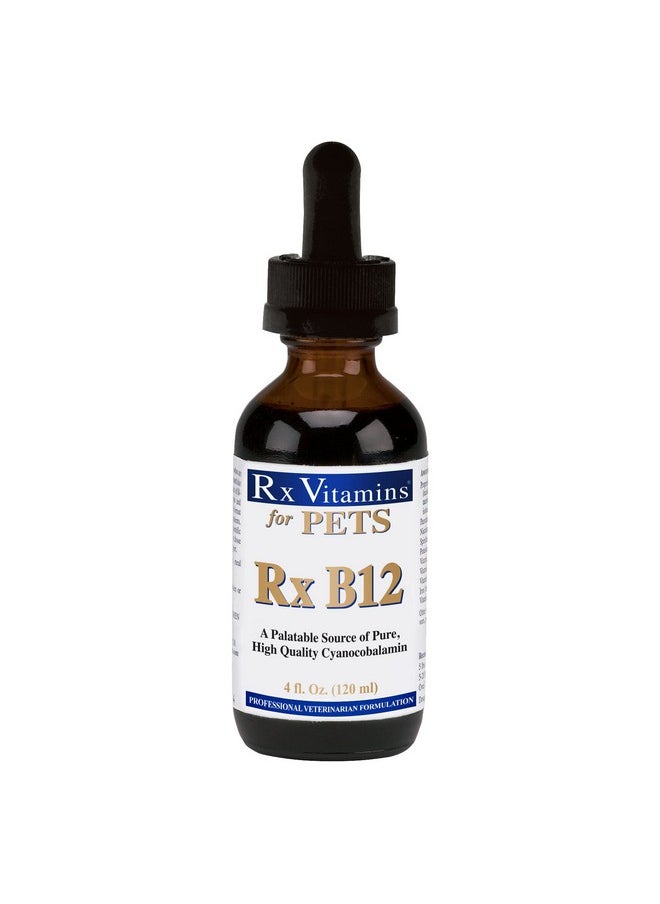 Rx Vitamins Rx B12 For Dogs & Cats Vitamin B12 Liquid Supplement For Pets Dog Vitamins For Small & Large Breed Cat Health Supplies 4 Oz.  - Image 2
