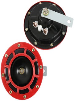 Generic 2 PCS Car Horn12v Waterproof Double Horn Used for Trucks Trains and Ships Electric Snails for Cars Motorcycles Alternative Electronic Parts for Cars and Horns for Trains  - Image 1