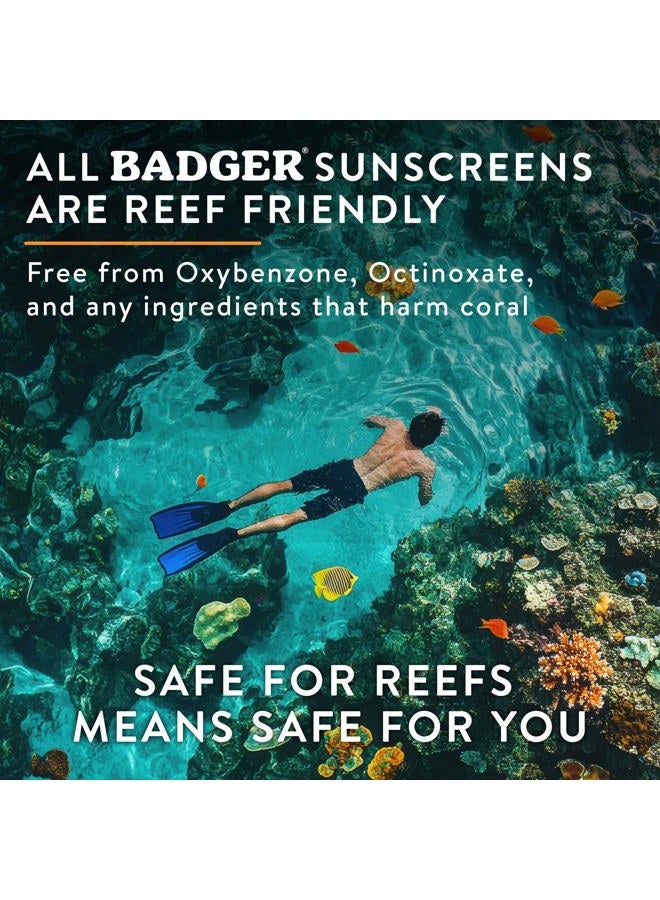 Badger Kids Sunscreen Stick SPF 35 with Mineral Zinc Oxide, Travel Size Sunscreen Stick for Kids, 97% Organic Ingredients, Reef Friendly, Broad Spectrum, Water Resistant, 65 oz (2 Pack) - Image 4