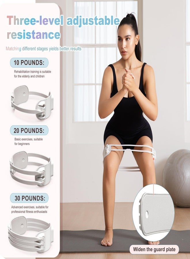 tchrules Adjustable Booty Bands-Resistance Bands for Legs Working Out-10/20/30lbs Exercise Workout Band with Carry Bag for Women & Men Physical Therapy, Home Fitness, Strength Training, Yoga (Gray) - Image 2