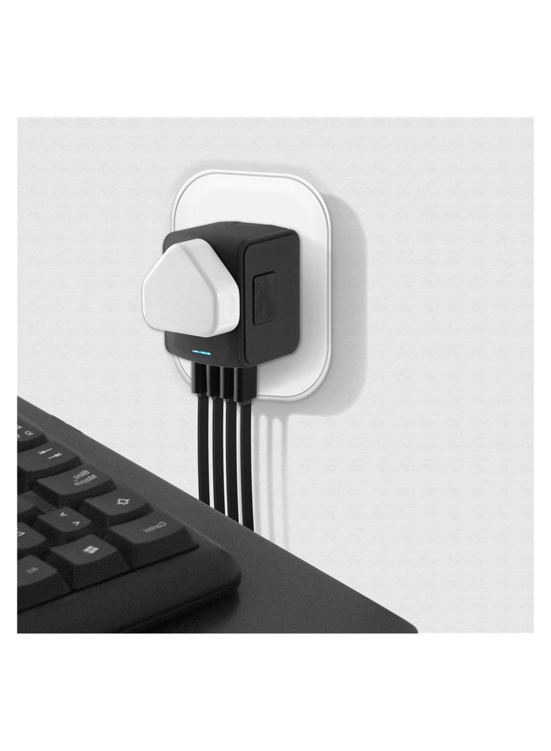 ELTRAZONE International Travel Adapter Universal Power Adapter Worldwide All in One 4 USB with Electrical Plug Perfect for European US, EU, UK, AU 160 Countries  - Image 2