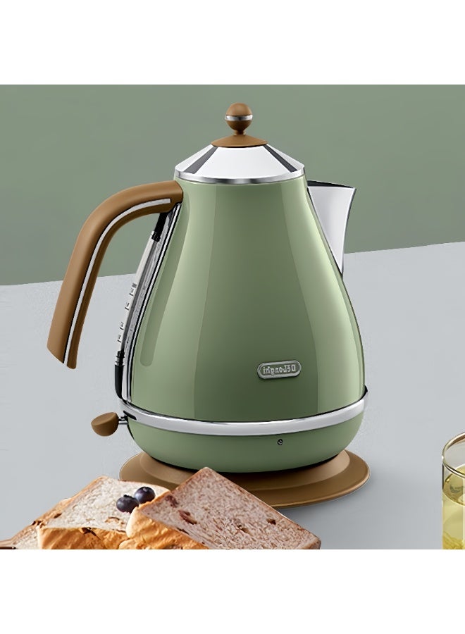 De'Longhi Vintage fast electric kettle 1.7L 2000W KBOV2001BG (green) - Image 2