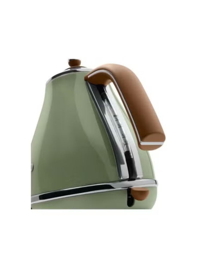 De'Longhi Vintage fast electric kettle 1.7L 2000W KBOV2001BG (green) - Image 4