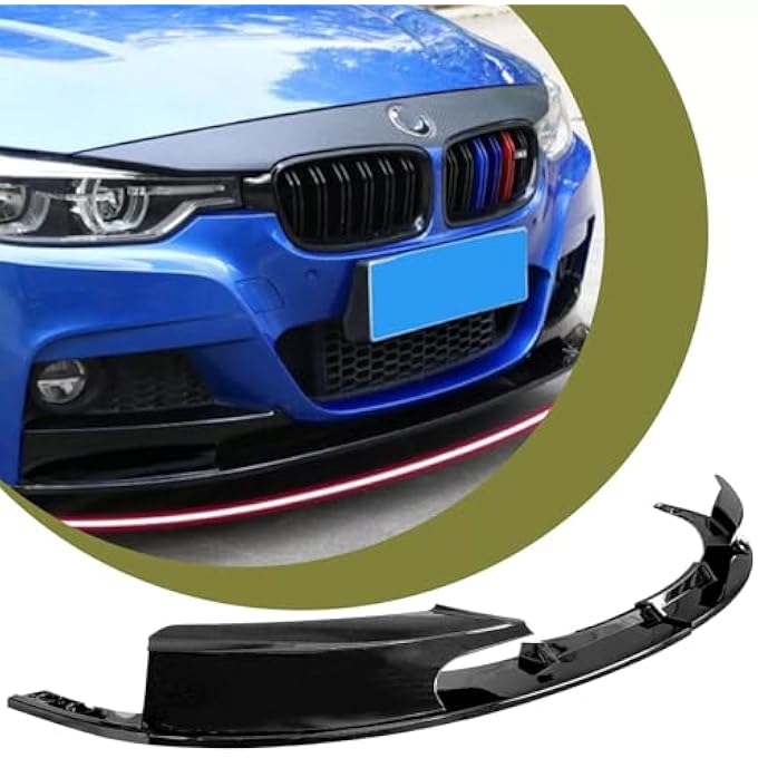 Collect Light Front Bumper Lip for 2012-2018 BMW 3 Series F30 F31 M Sport 2PCS Glossy Black Front Lip Splitter - Image 5