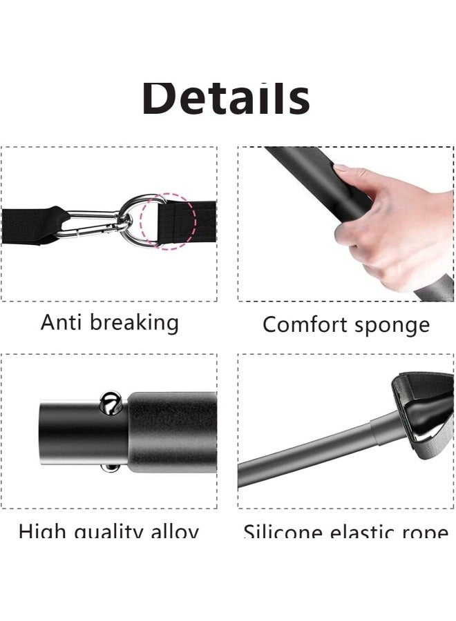 general Pilates bar set with household multifunctional resistance band elastic rope tension rope yoga fitness bar - Image 2