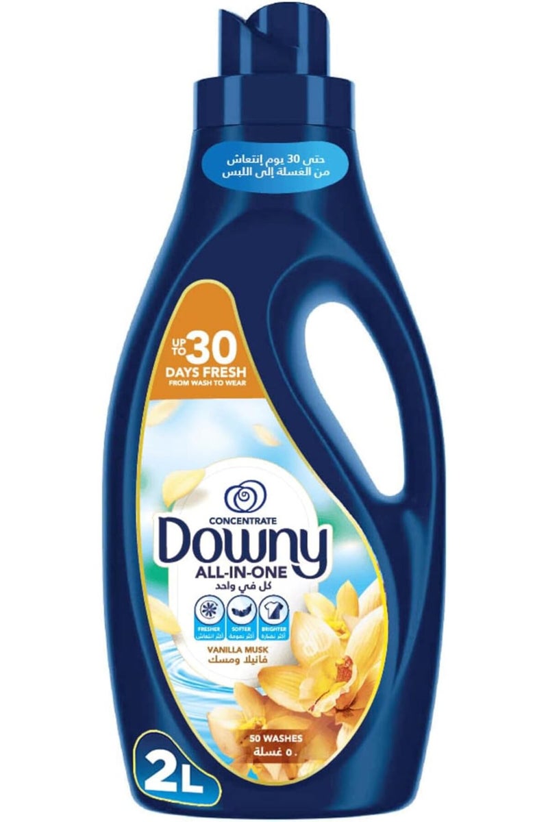 Vanilla & Musk 2L, Fabric Softener, All-in-One Concentrate - Image 1