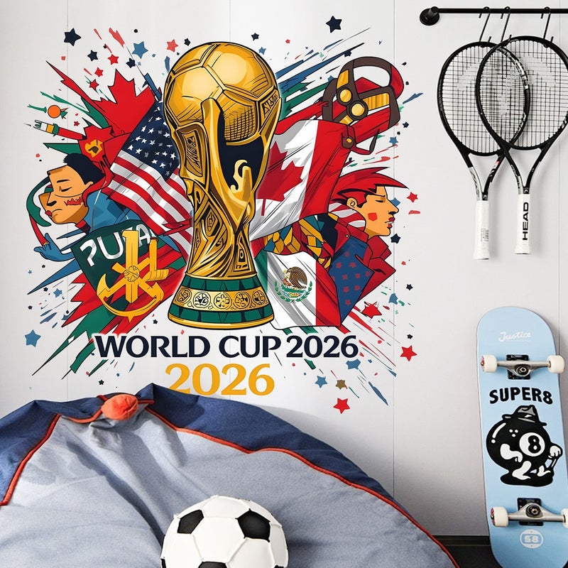FIFA 2026 World Cup Fan Car Window Sticker - PVC Waterproof Wall Decal - Image 2