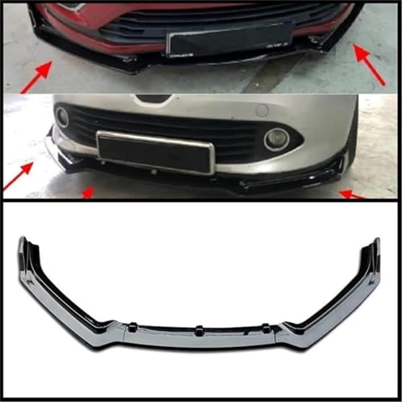 Vuzmode Clio 4 MK4 Front Bumper Lip Spoiler - Image 2