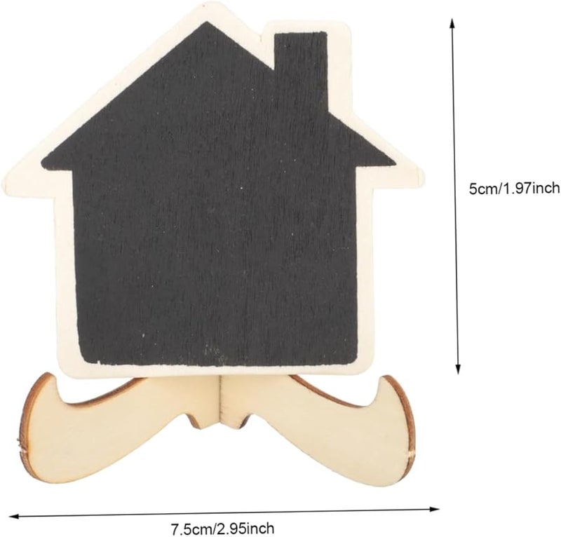 Tehaux 10 Pack Mini Chalkboard Signs Small Blackboard For Wedding Table Decor - Image 3