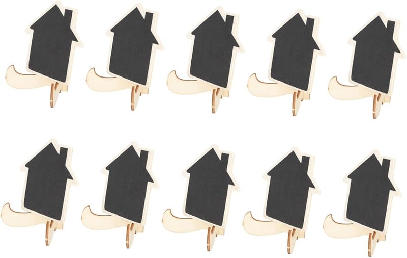 Tehaux 10 Pack Mini Chalkboard Signs Small Blackboard For Wedding Table Decor - Image 1
