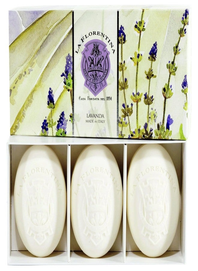 La Florentina Set of Three Soap in Gift Box Lavender - 450 g
