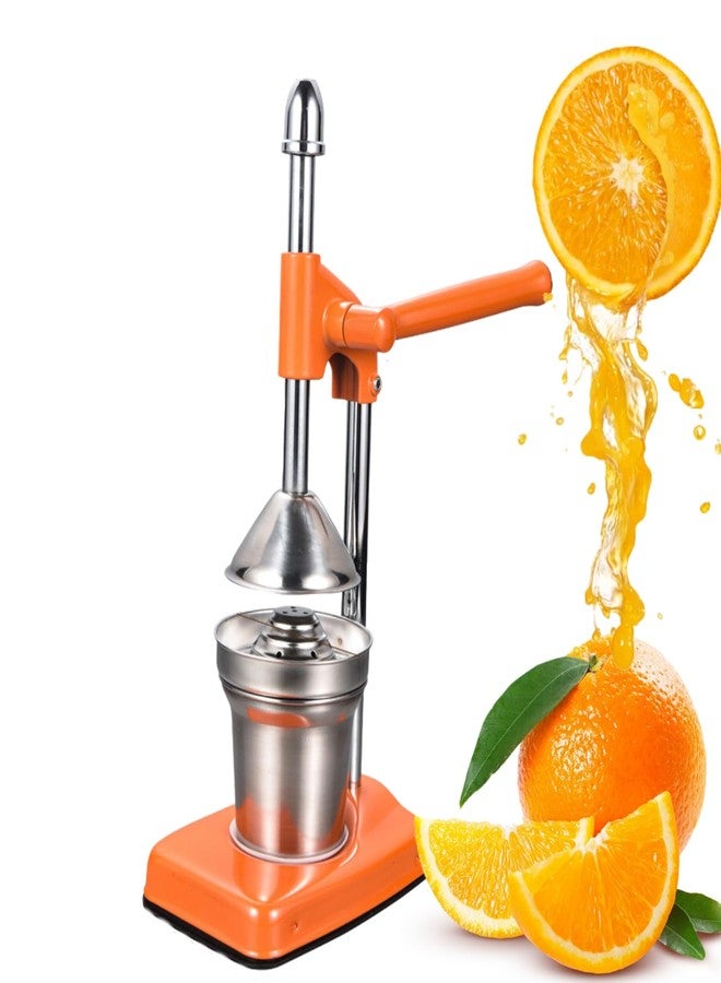 GOVNPJ Manual Orange Juicer, Hand Press Citrus Juicer Lemon Squeezer with Cup Countertop Squeezer for Fresh Orange Juice, Easy to Clean - Image 1