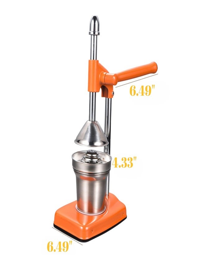 GOVNPJ Manual Orange Juicer, Hand Press Citrus Juicer Lemon Squeezer with Cup Countertop Squeezer for Fresh Orange Juice, Easy to Clean - Image 4